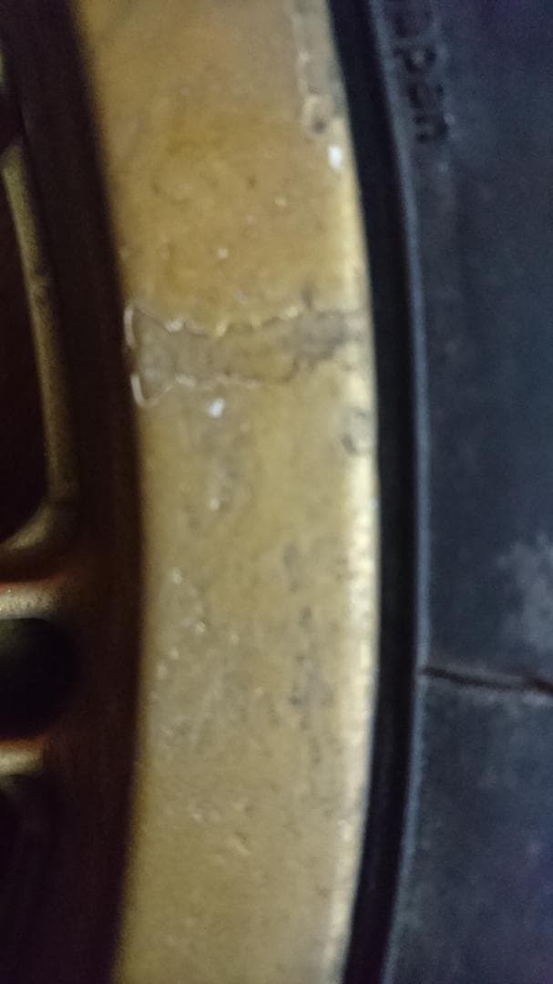 HONDA NSR250R 純正 フロントマグホイール 17インチ 金塗装