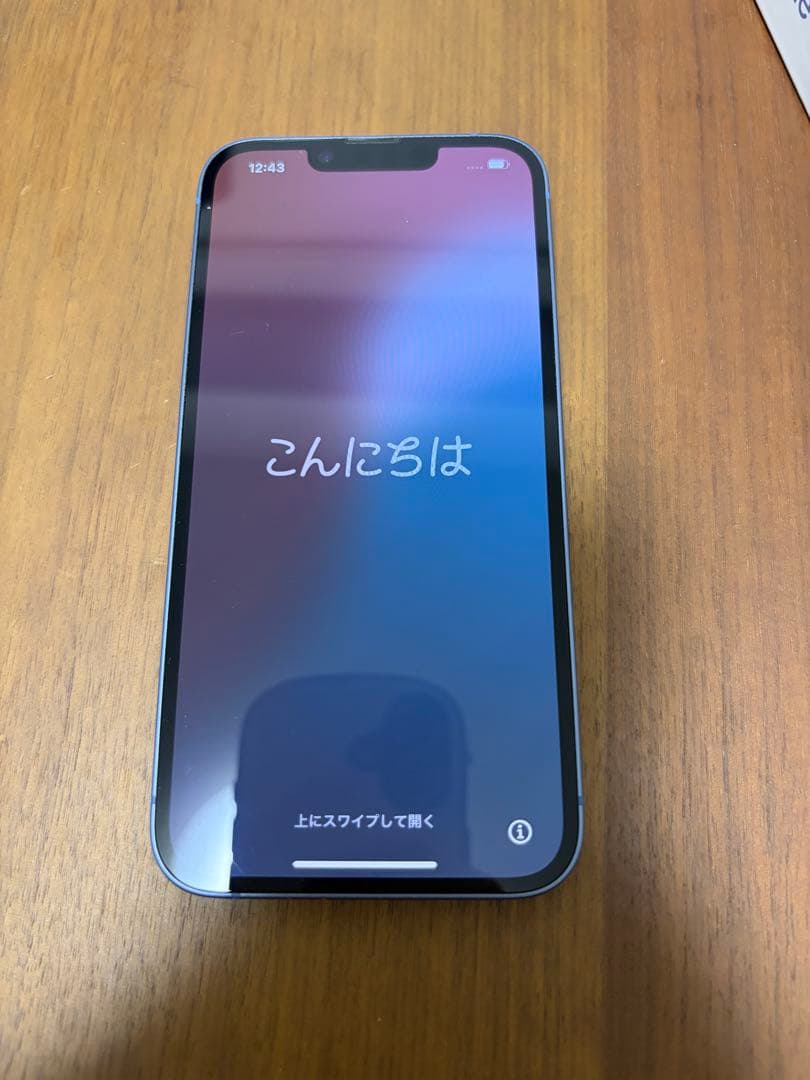 iPhone 14 128G ブルー 本体　初期化済