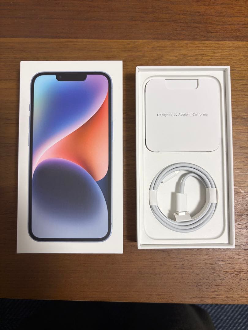 iPhone 14 128G ブルー 本体　初期化済