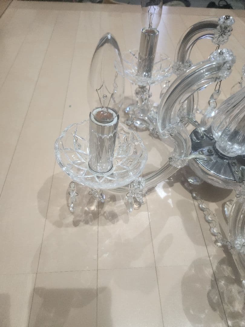 クリスタルシャンデリア 天井照明 5灯式