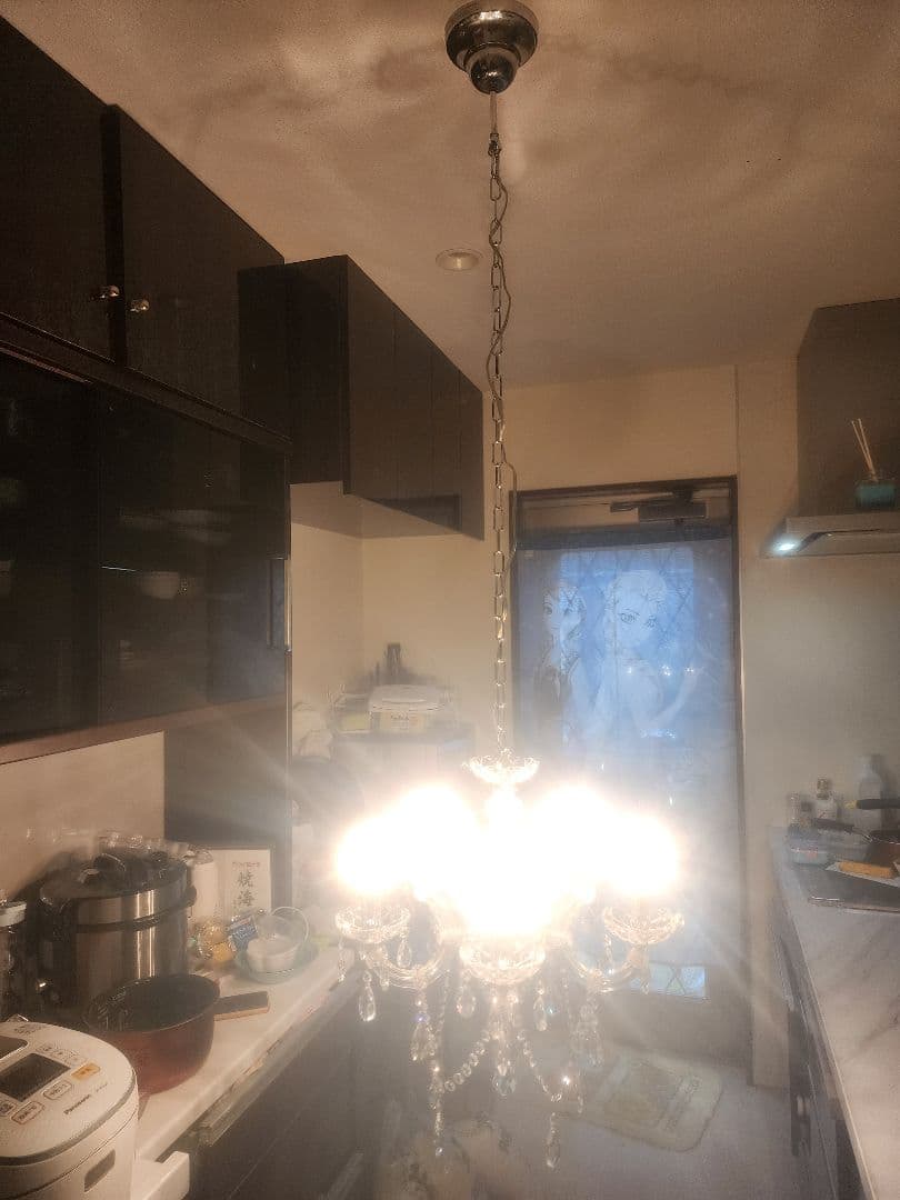 クリスタルシャンデリア 天井照明 5灯式