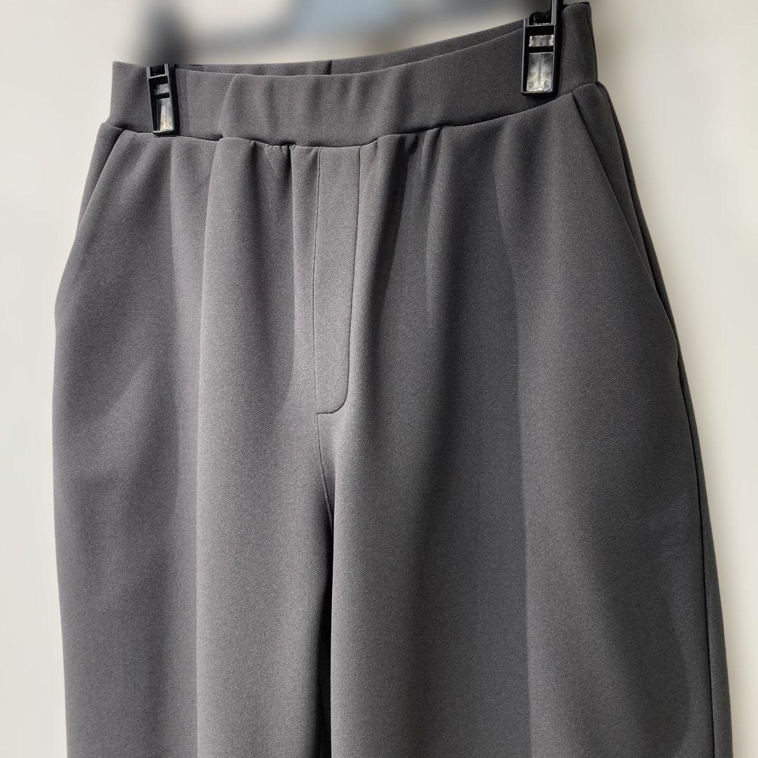 Anna Kerry 裏起毛モロッコパンツ　サイズ38 チャコール