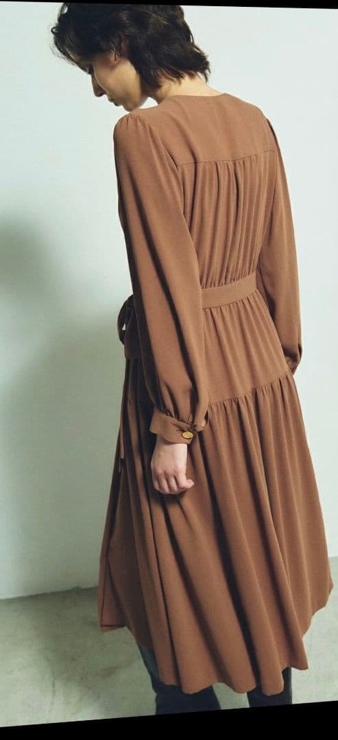 未使用グレースコンチネンタルgraceClassカシュクールワンピ36黒