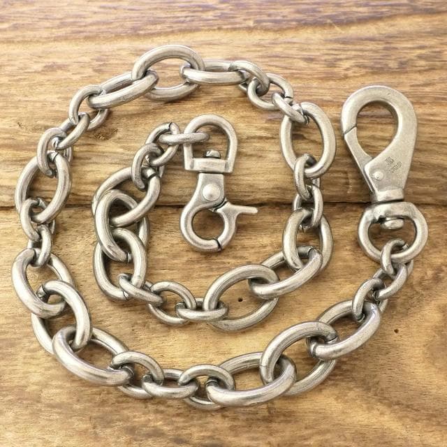 新品 amp japan ウォレットチェーン 真鍮 アメカジ バイカー ロック