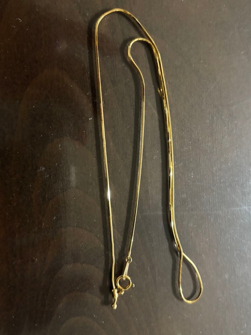 K18 YG スネークチェーン ネックレス