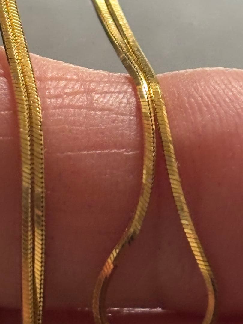 K18 YG スネークチェーン ネックレス