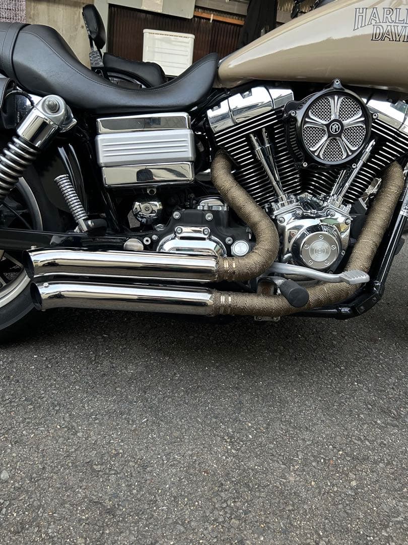 ダイナ　fxdl バッサーニ(Bassani) ファイアースウィープマフラー