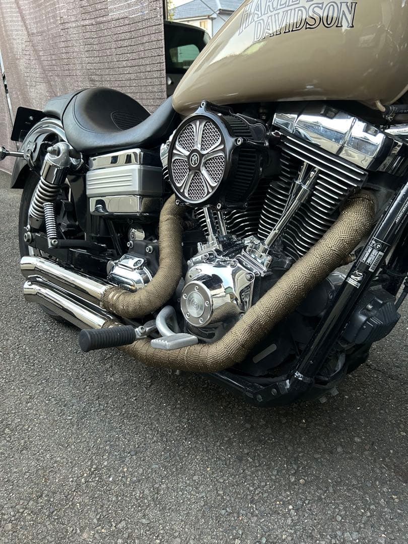 ダイナ　fxdl バッサーニ(Bassani) ファイアースウィープマフラー