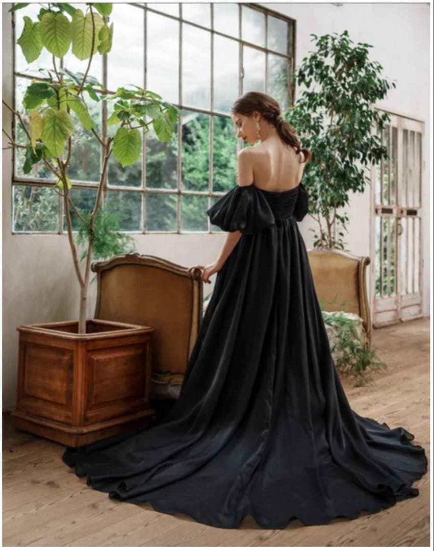 【せぶ】DRESS PRODUCTION 2wayパフスリーブドレス