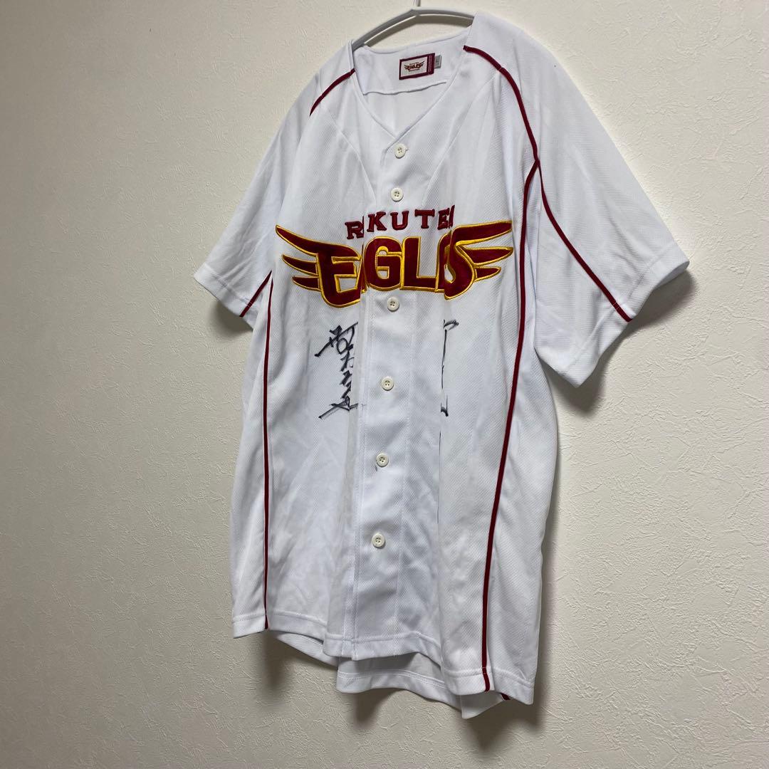 a715 楽天イーグルス ユニホーム 野村克也 野村克則 サイン入り プロ野球