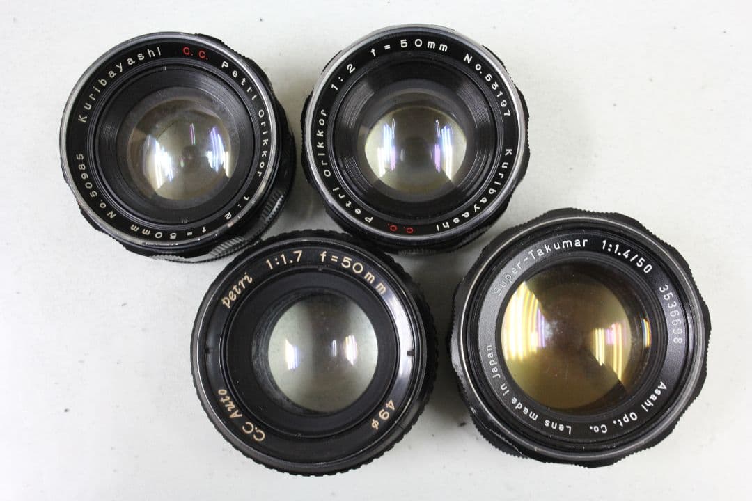 M42マウントレンズ 4本 petri orikkor takumar