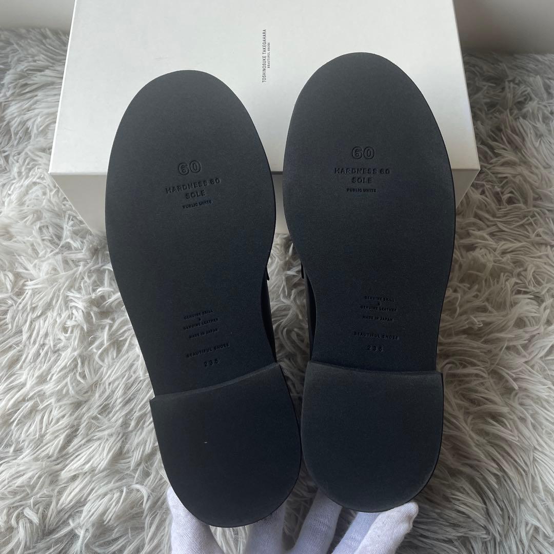 【未使用レベル】ビューティフルシューズ ローファー 23.5 ブラック