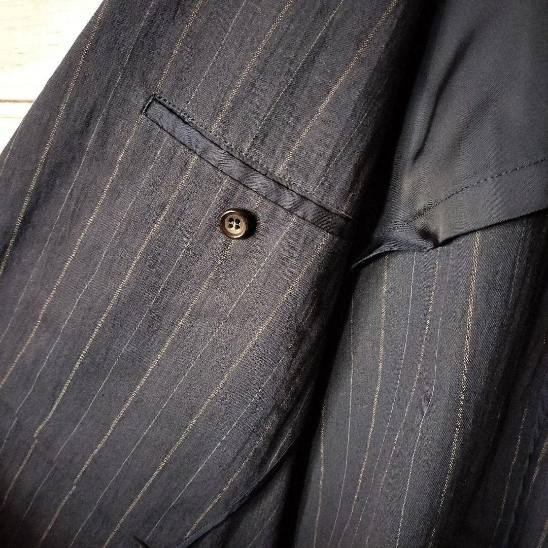 田中オム コムデギャルソンオム テーラードジャケット ストライプ コットン綿