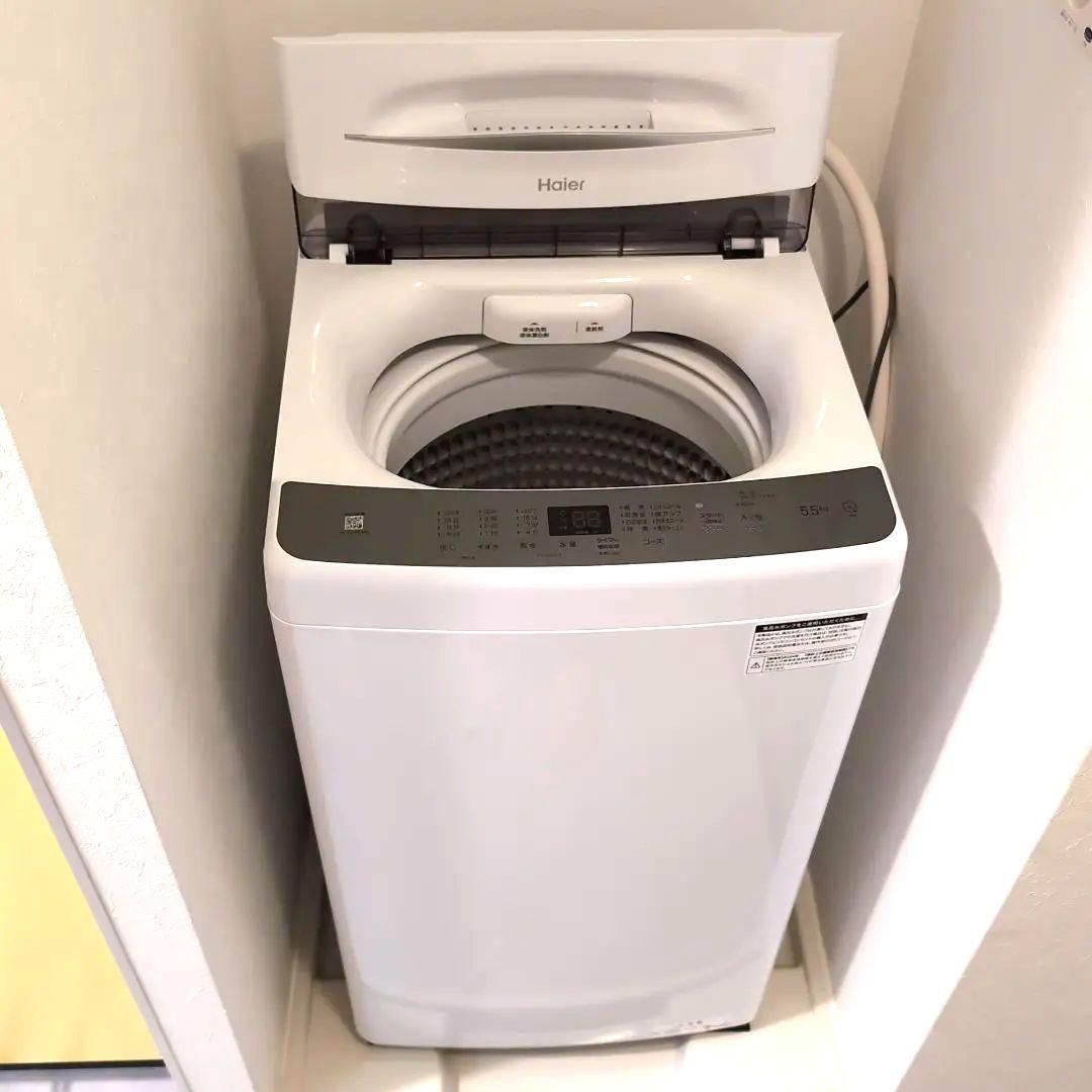 【美品】Haier ハイアール全自動洗濯機 JW-AE55B 5.5kg
