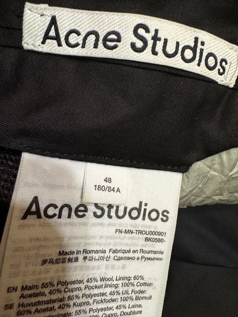 【名作】Acne Studios ワイドパンツ ラップパンツ 48 トラウザー