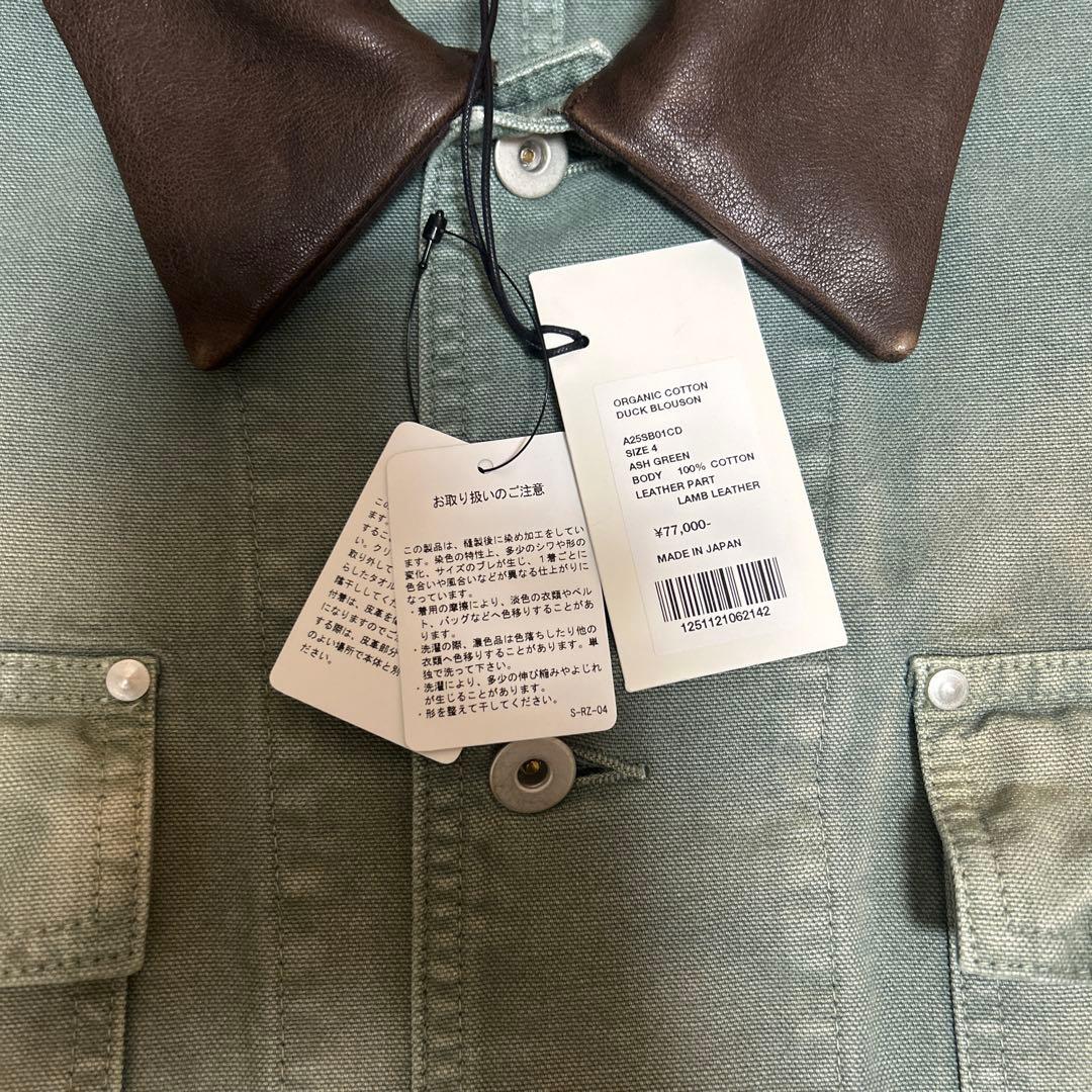 AURALEE ORGANIC COTTON DUCK BLOUSON 4サイズ