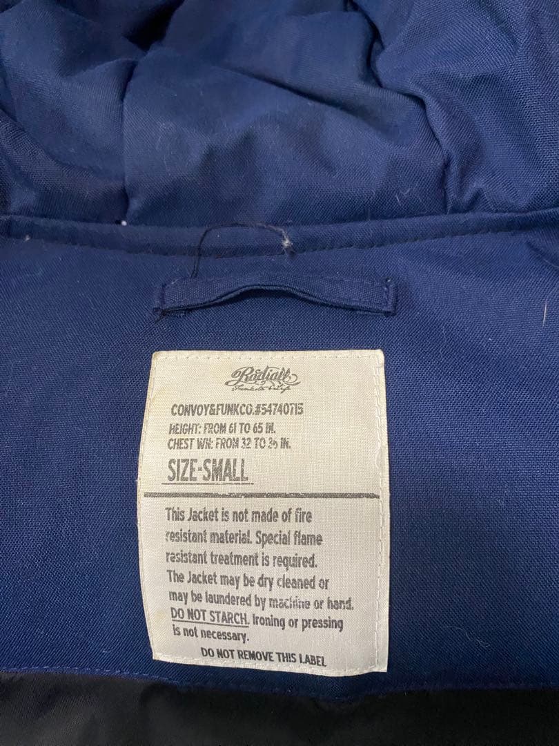 Radiall フード付きダウンジャケット ブルー