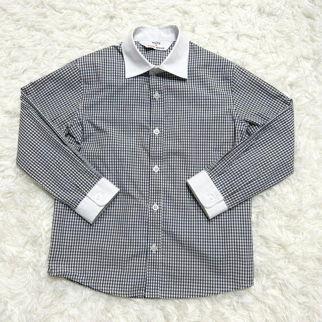 【美品】ワルツバイビームスデザイン フォーマルスーツ キッズ 黒 男の子 120