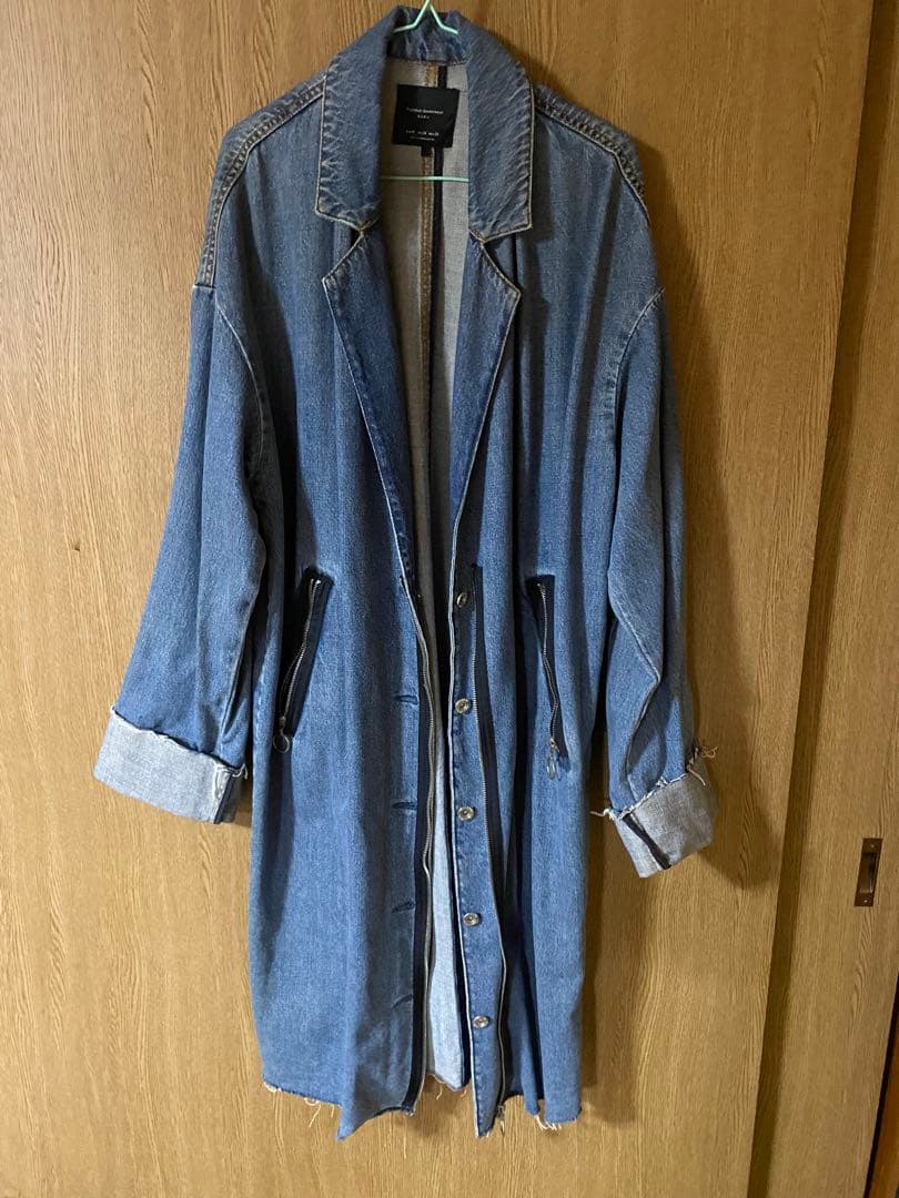 ZARA デニム　コート　ロングコート　レトロ　Gジャン　デニムジャケット