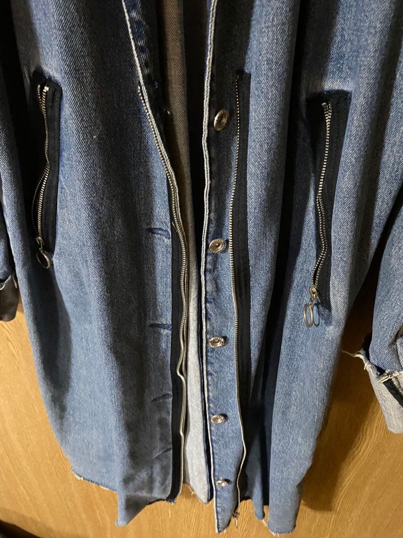 ZARA デニム　コート　ロングコート　レトロ　Gジャン　デニムジャケット