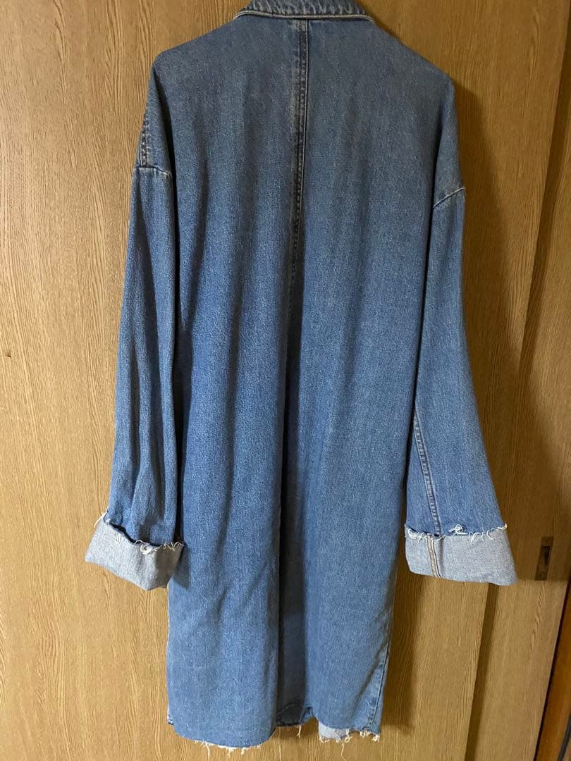 ZARA デニム　コート　ロングコート　レトロ　Gジャン　デニムジャケット