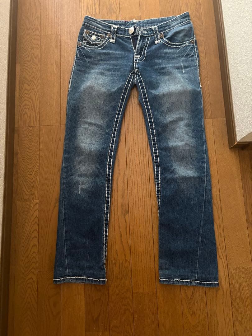 TRUE RELIGION デニムパンツ ブーツカット 太ステッチ W28