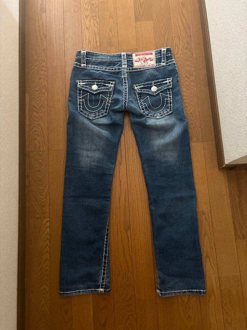 TRUE RELIGION デニムパンツ ブーツカット 太ステッチ W28