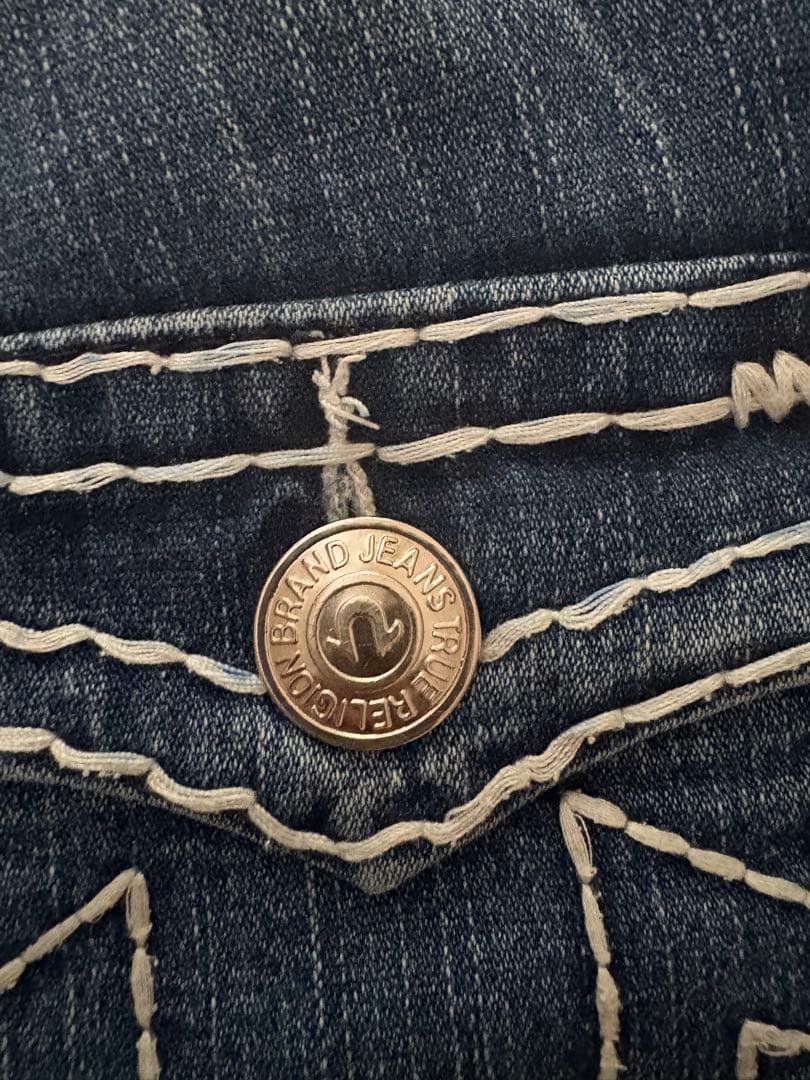 TRUE RELIGION デニムパンツ ブーツカット 太ステッチ W28