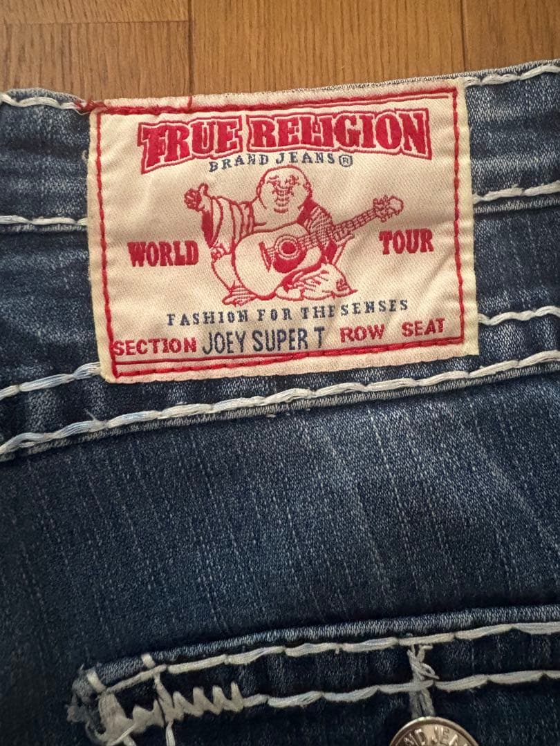 TRUE RELIGION デニムパンツ ブーツカット 太ステッチ W28