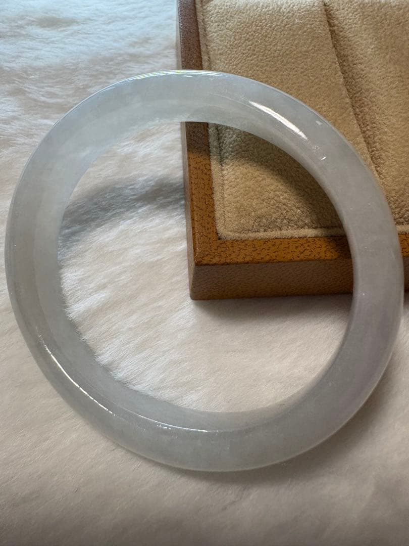 【Mimi】高級 翡翠 バングル A貨 卵型 サイズ 51.5