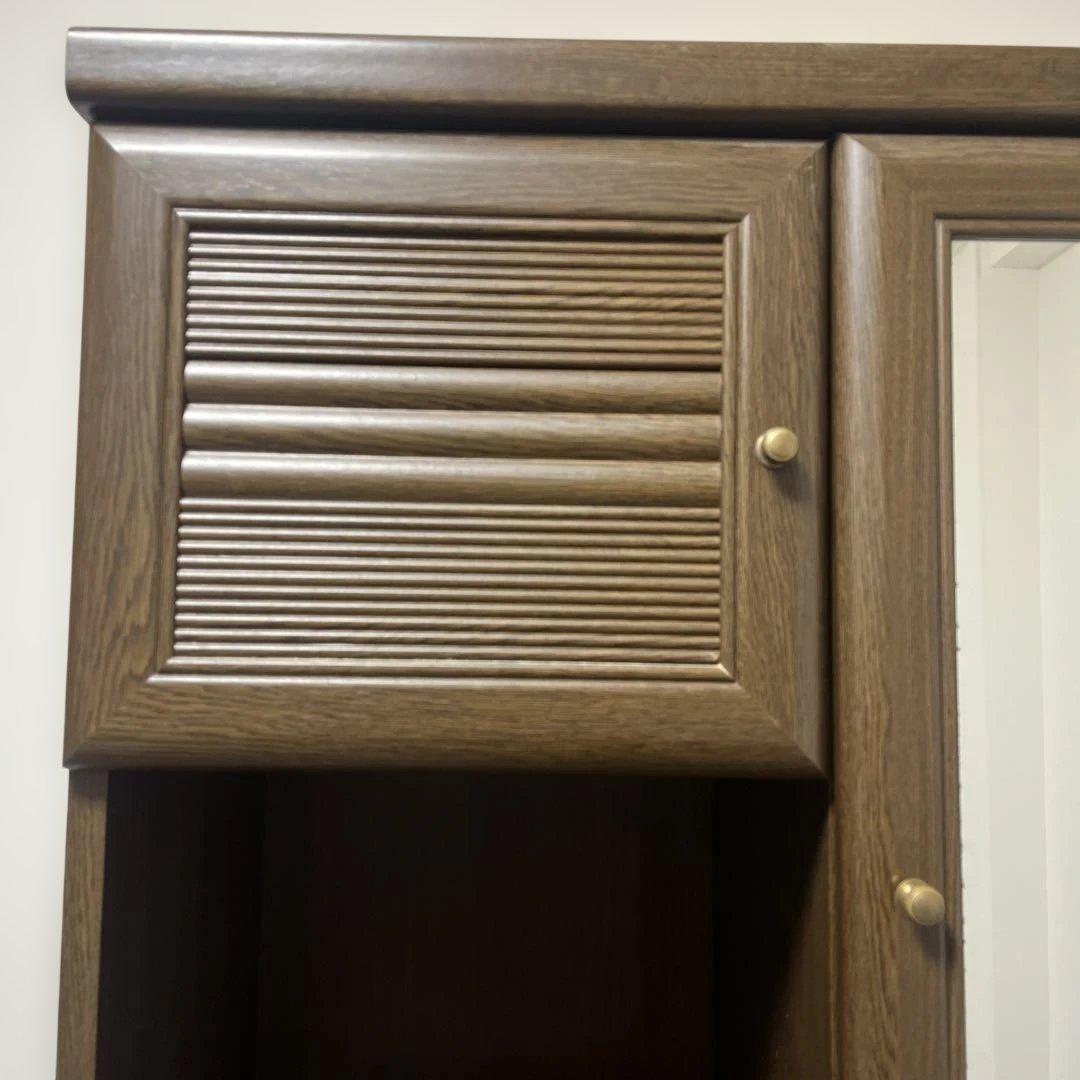 昭和レトロ　ユーアイ家具 下駄箱 シューズボックス ミラー付