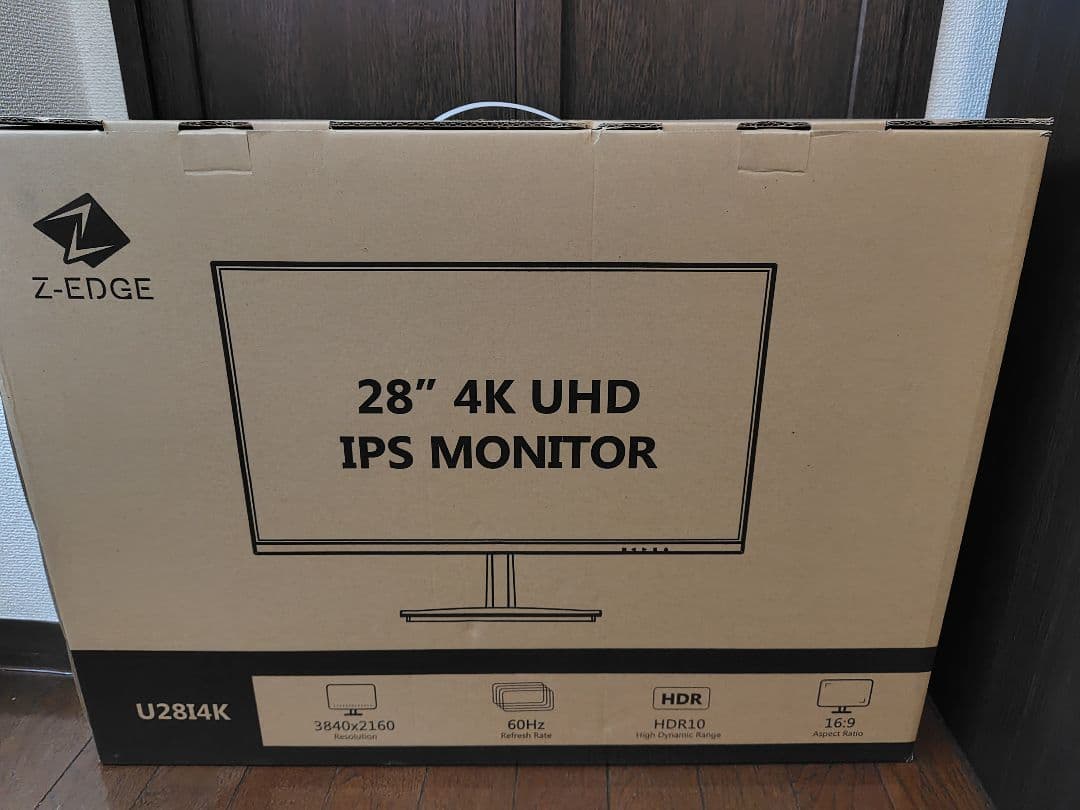 Z-Edge 28インチ 4K UHD モニター U2814K 取扱説明書つき