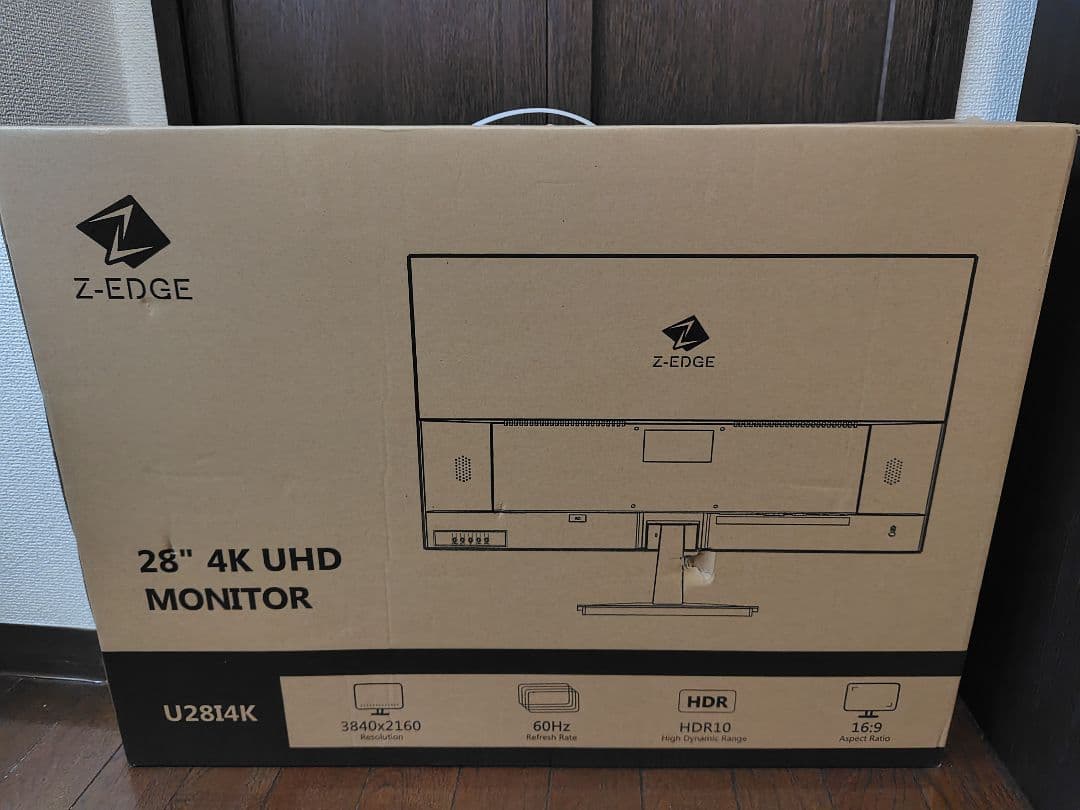 Z-Edge 28インチ 4K UHD モニター U2814K 取扱説明書つき