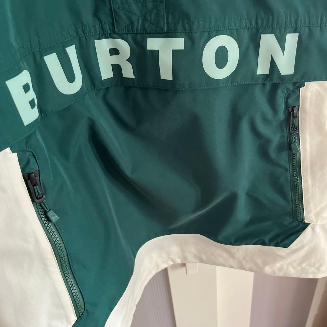 美品　BURTON スノーボードウェア L グリーン/ホワイト