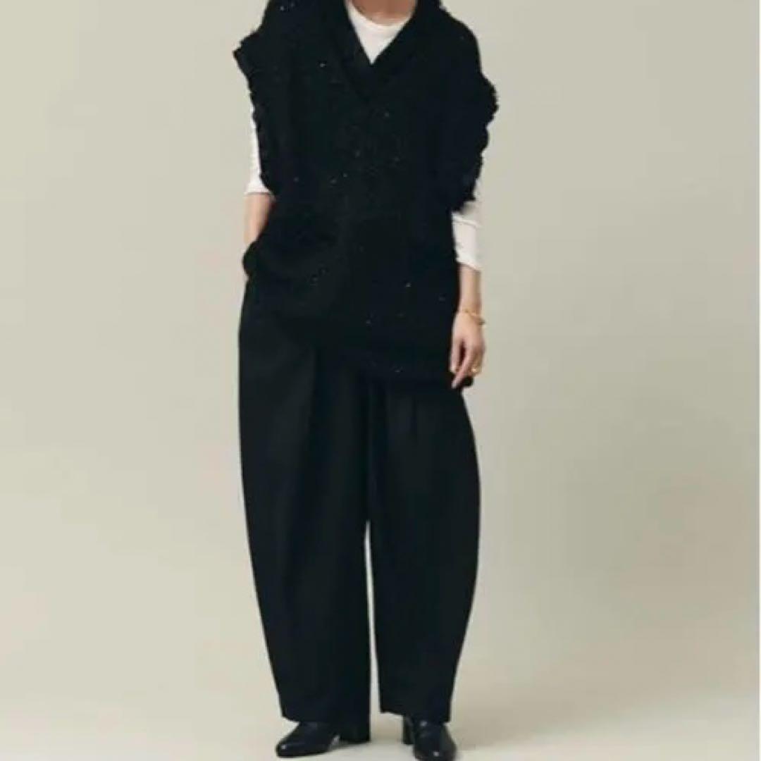 極美品　23AW Curensology エトワールニットツイードベスト