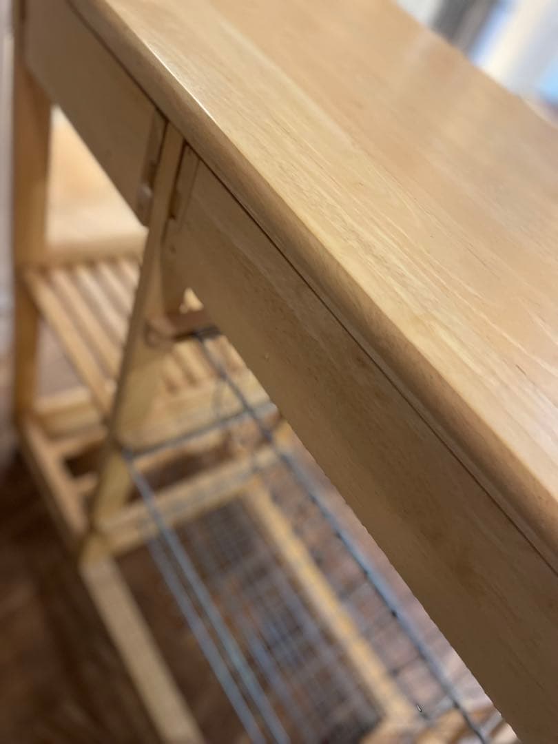 キャトルセゾン キッチンワゴン 木製 キャスター付き