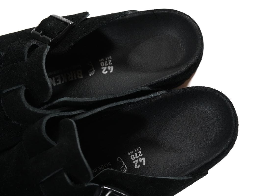 BEMAS 別注 BIRKENSTOCK Boston オールブラック 42