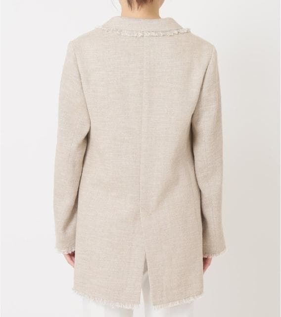 新品 ノーブル Noble スラブツイードダブルテーラードジャケット ３８