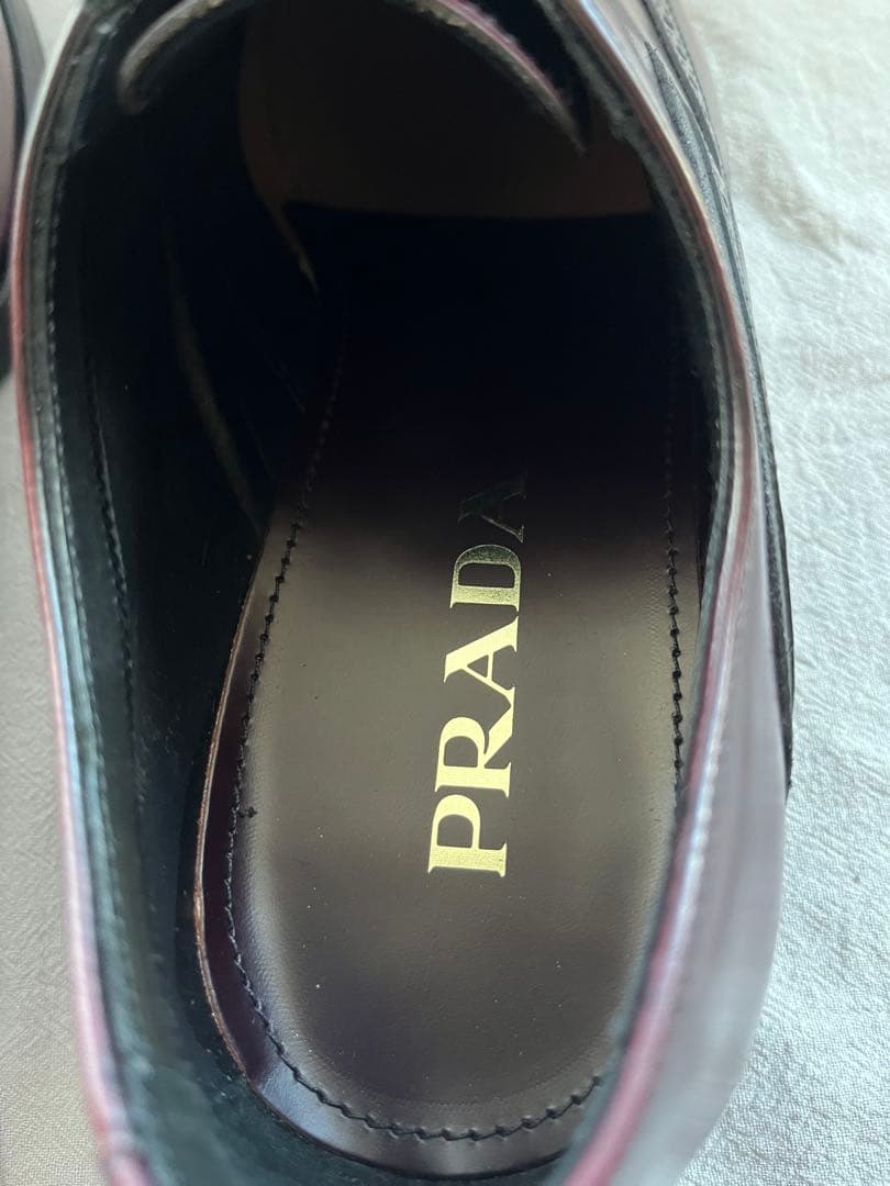 【新品・未使用】PRADA LACE-UP SHOES LEATHER