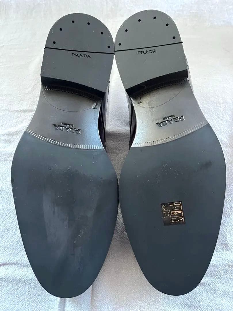 【新品・未使用】PRADA LACE-UP SHOES LEATHER
