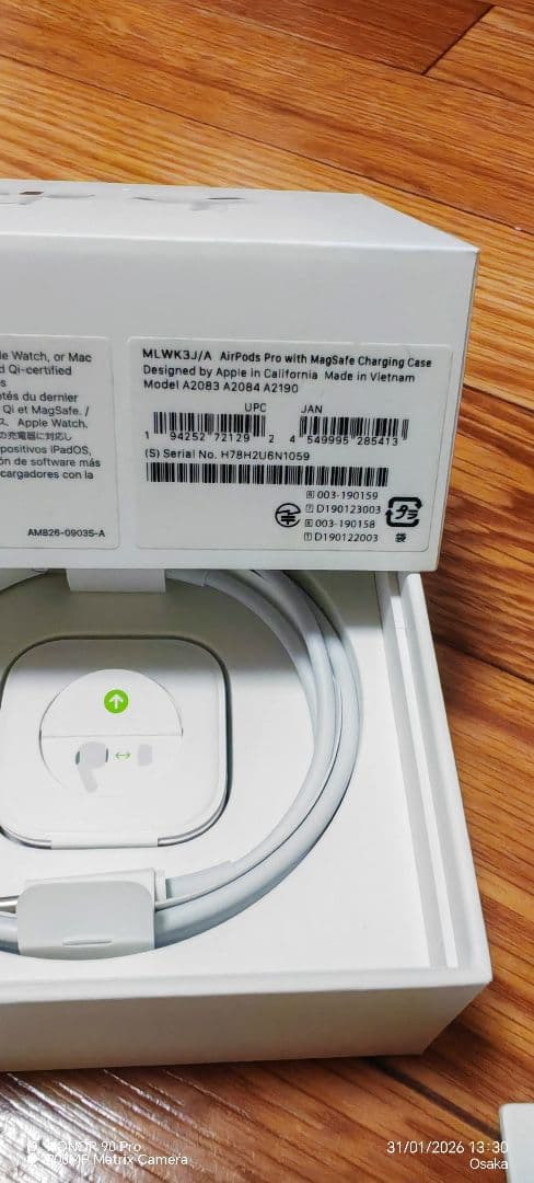 AirPods pro1通常動作には問題ありません。