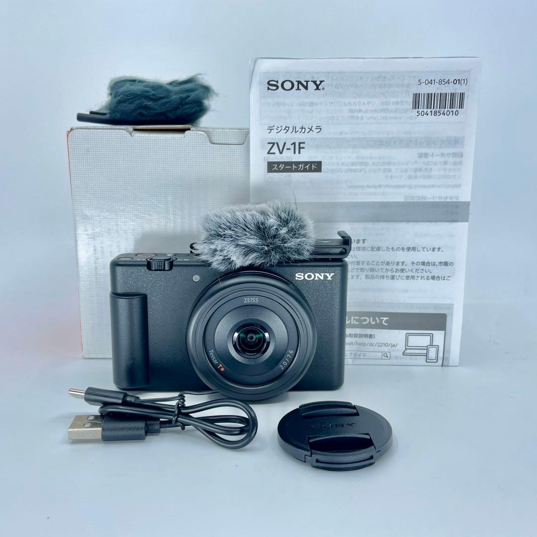 【美品】SONY VLOGCAM ZV-1F ブラック 動作確認済み