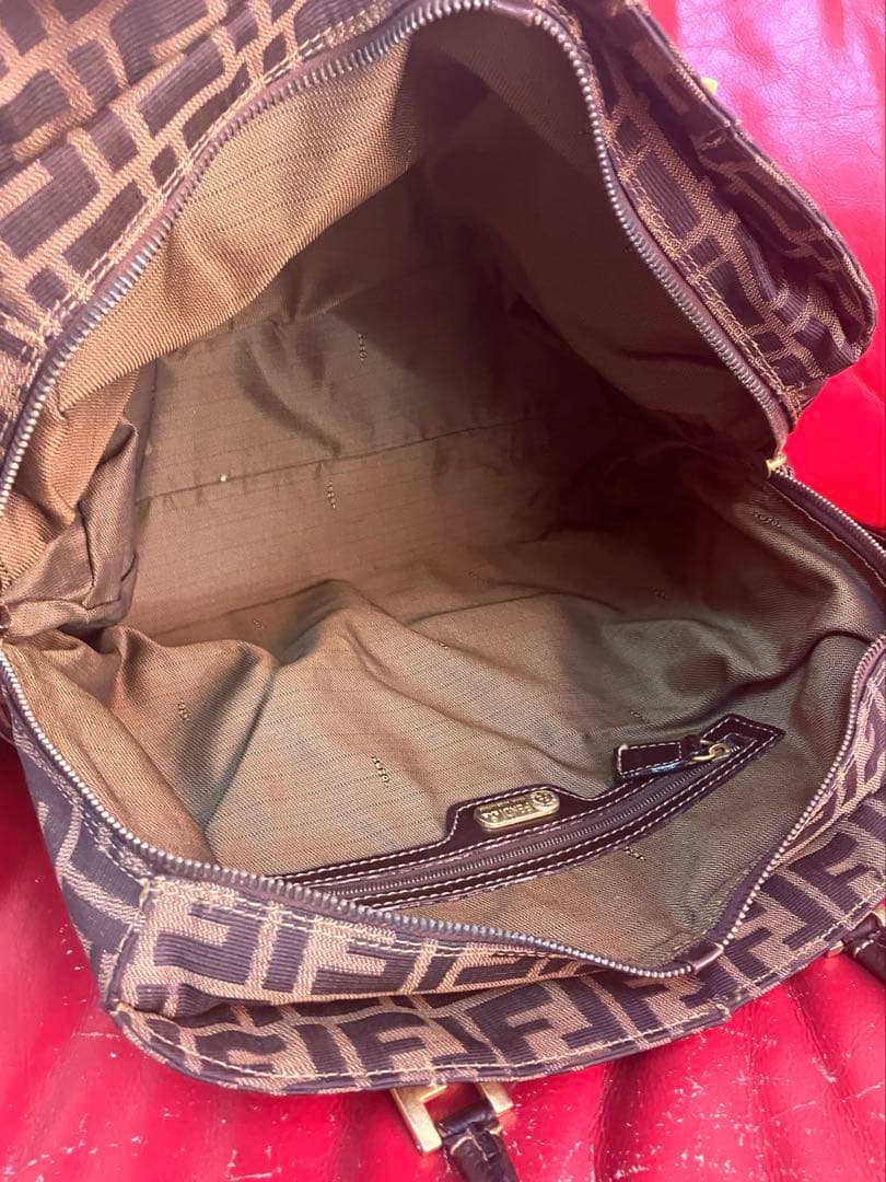 美品　FENDI ズッカ柄　2way ショルダーバッグ　フェンディ