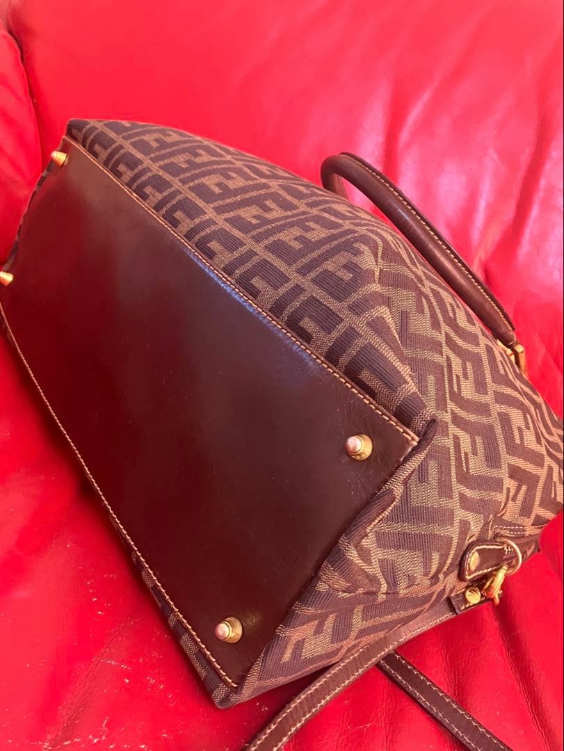 美品　FENDI ズッカ柄　2way ショルダーバッグ　フェンディ