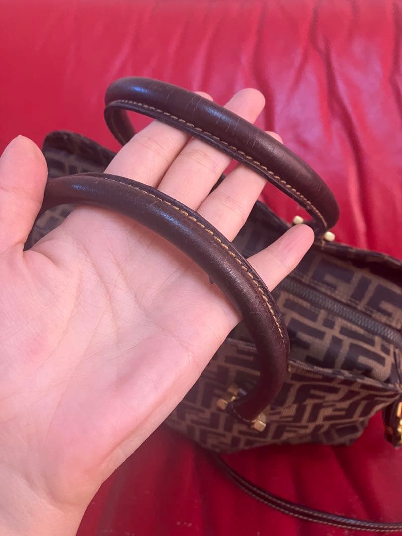 美品　FENDI ズッカ柄　2way ショルダーバッグ　フェンディ