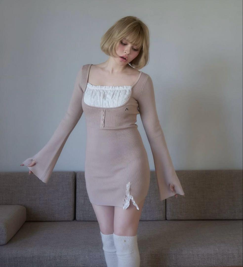 ワンピース ANDMARY Poppy lace mini dress