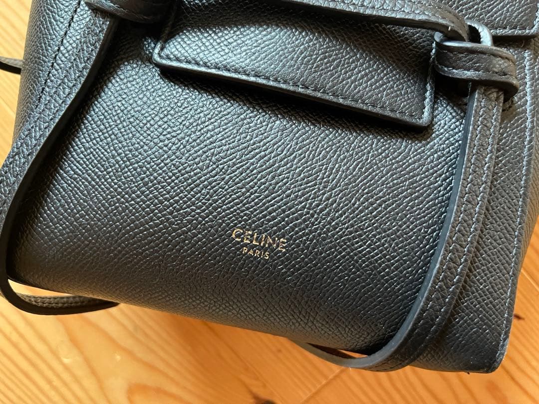 セリーヌ　ベルトバッグ　ピコ　黒