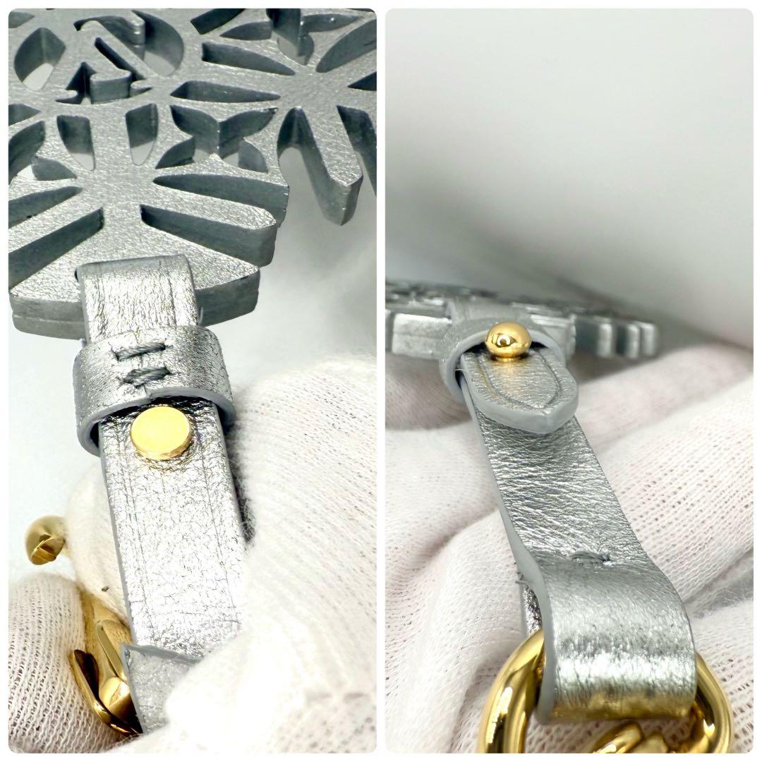 未使用級 ルイヴィトン バッグチャーム 日本限定 レア スノーフレーク 雪 結晶