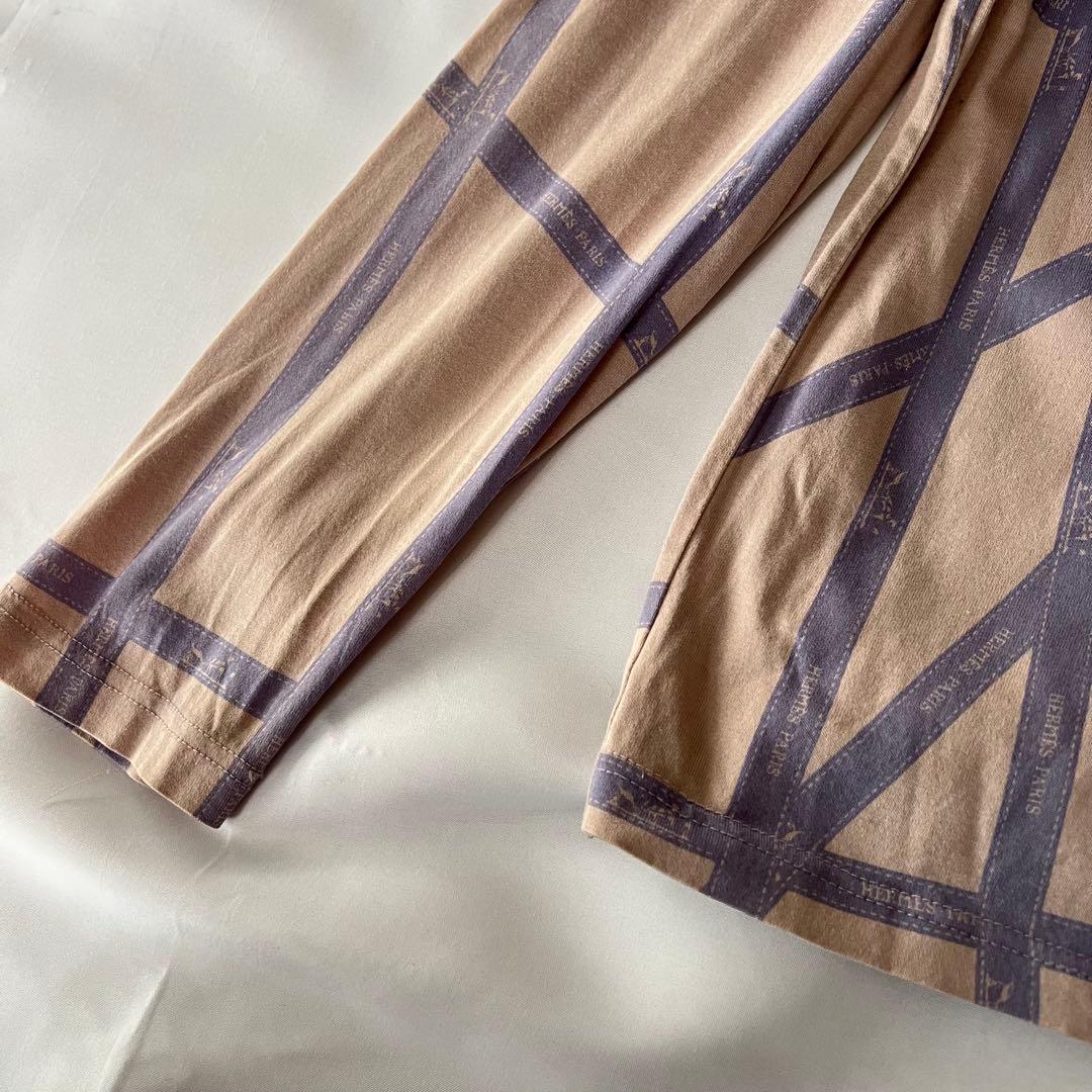 マルジェラ期エルメス　総柄トップス ハイネックカットソー