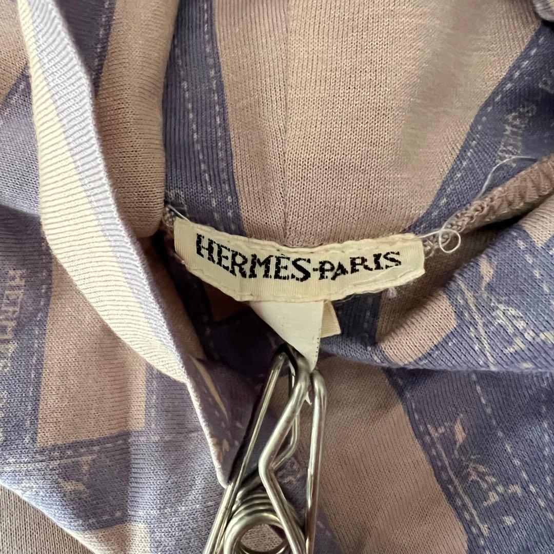 マルジェラ期エルメス　総柄トップス ハイネックカットソー